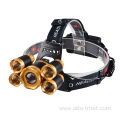 5 Led Headlamp T6 4XR2 LED Zoom Light